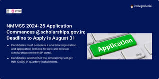 NMMSS 2024-25 Application Commences @scholarships.gov.in; Apply till August 31